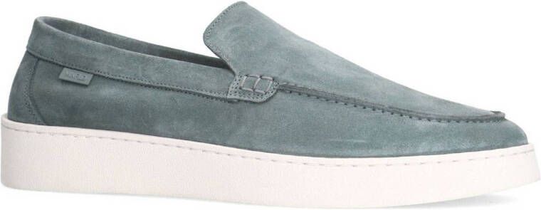 Manfield suède loafers blauw