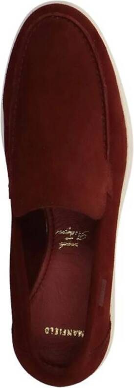 Manfield suède loafers bordeaux