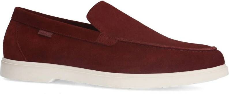 Manfield suède loafers bordeaux