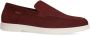 Manfield Heren Burgundy suède loafers - Thumbnail 5