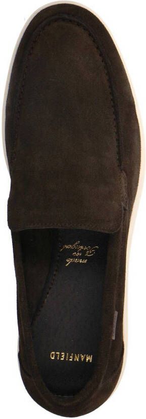 Manfield suède loafers bruin