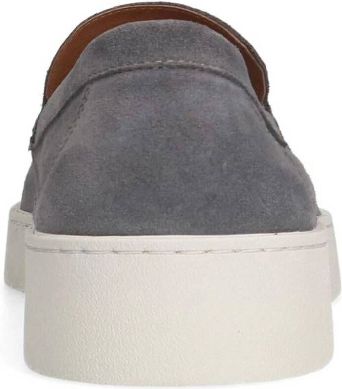 Manfield suède loafers grijs