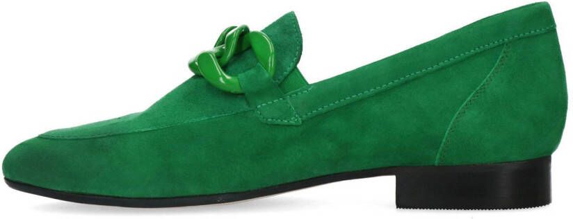 Manfield suède loafers groen