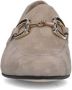 Manfield Dames Beige loafers met goudkleurig bitje - Thumbnail 2