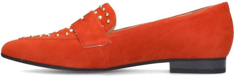 Manfield suede loafers rood