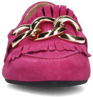 Manfield suède loafers roze