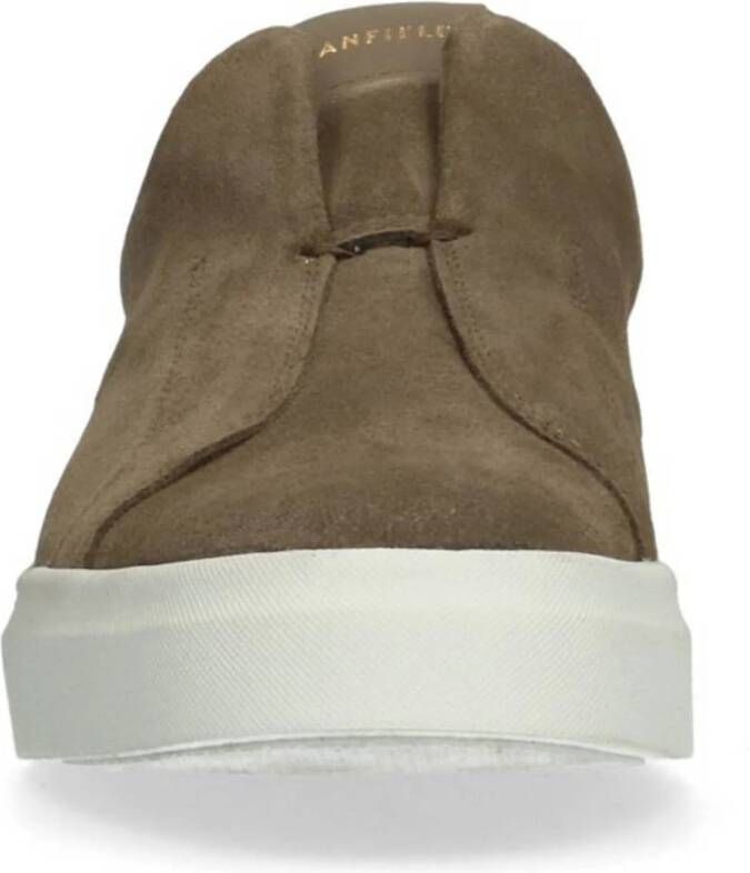 Manfield suède loafers taupe