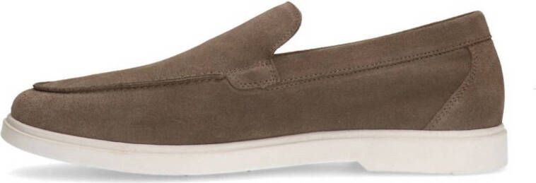 Manfield suède loafers taupe