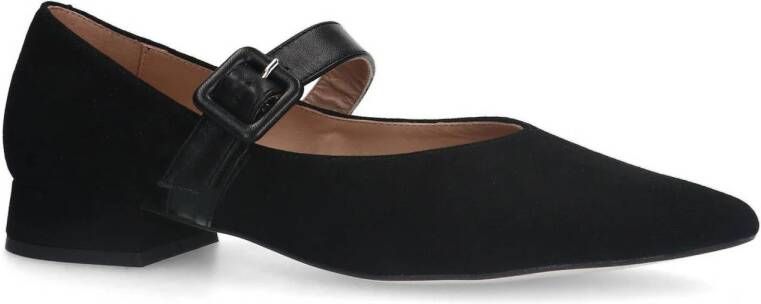 Manfield suède loafers zwart