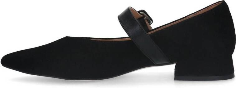 Manfield suède loafers zwart