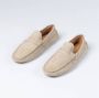 Manfield Heren Beige suède loafers - Thumbnail 2