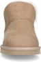 Manfield Dames Suède hoge beige pantoffel - Thumbnail 1