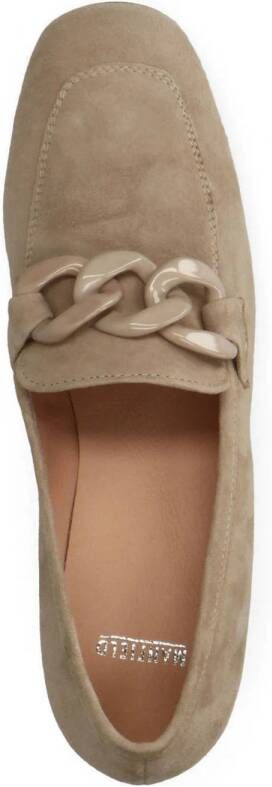 Manfield suède pumps beige