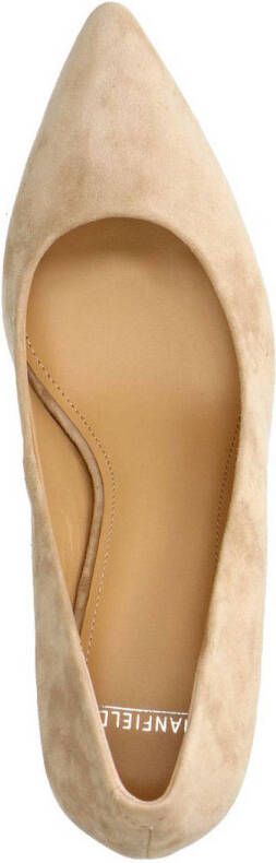 Manfield suède pumps beige