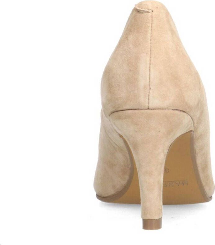 Manfield suède pumps beige