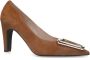 Manfield Dames Beige suède pumps - Thumbnail 5