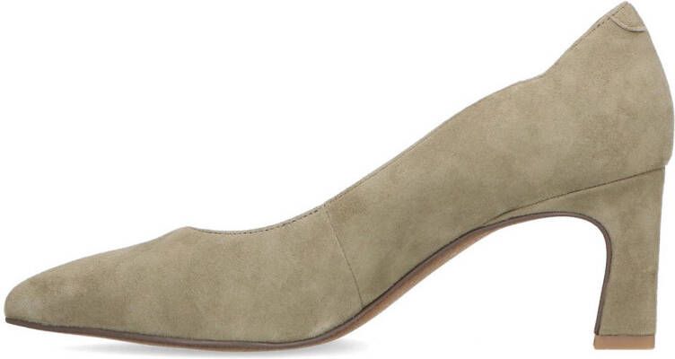 Manfield suède pumps groen