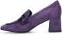 Manfield Dames Paarse suède pumps - Thumbnail 1