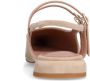 Manfield Dames Beige suède slingbacks met dubbele bandjes - Thumbnail 4