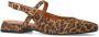 Manfield Dames Leopard suède slingbacks - Thumbnail 5