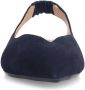 Manfield suède slingback loafers donkerblauw - Thumbnail 3