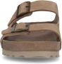 Manfield Heren Beige suède slippers met gesp - Thumbnail 5