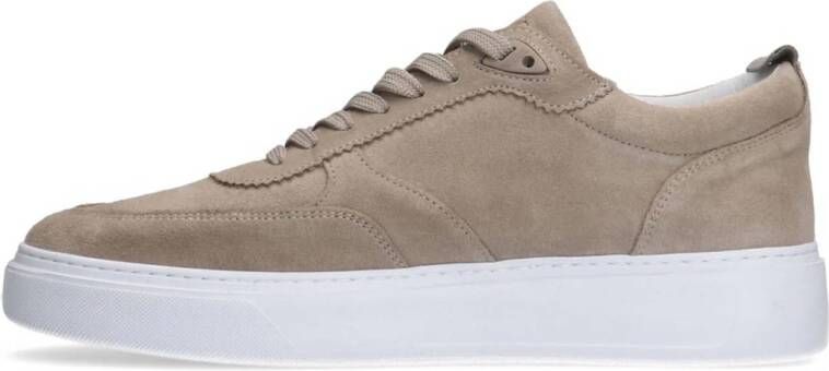 Manfield suède sneakers beige