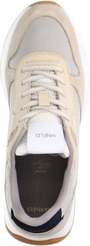 Manfield suède sneakers beige