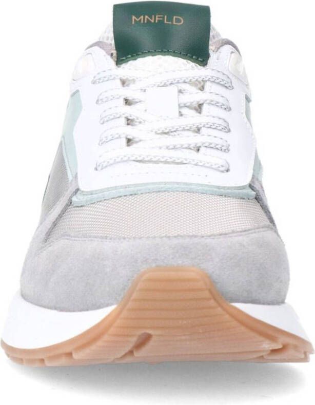 Manfield suède sneakers grijs