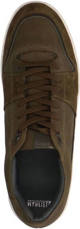 Manfield suède sneakers groen