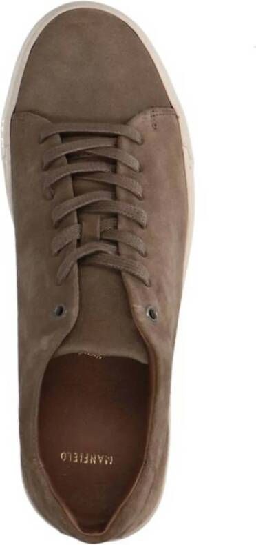 Manfield suède sneakers taupe