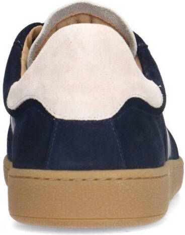 Manfield suède sneakers donkerblauw