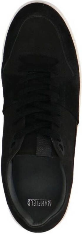 Manfield suède sneakers zwart