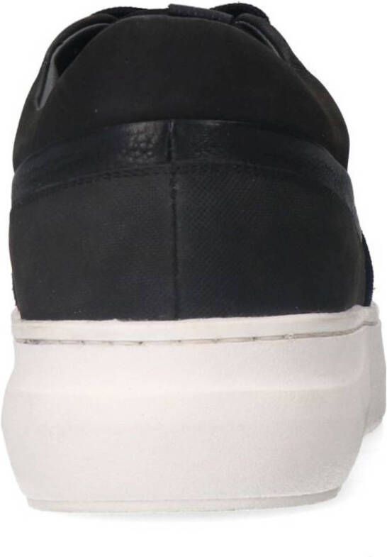 Manfield suède sneakers zwart