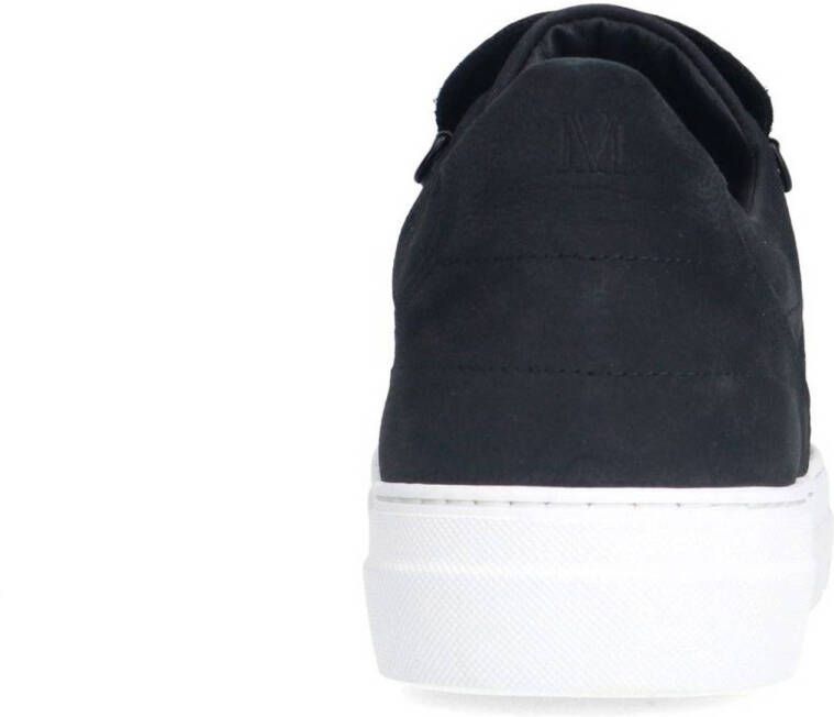 Manfield suède sneakers zwart