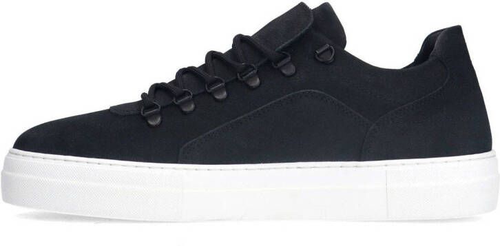 Manfield suède sneakers zwart