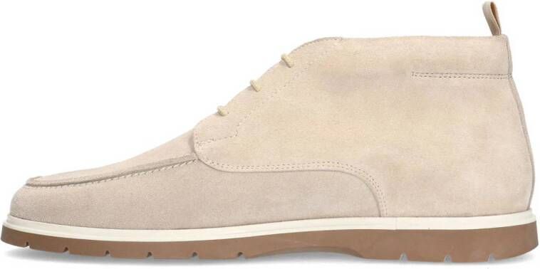 Manfield suède veterboots beige