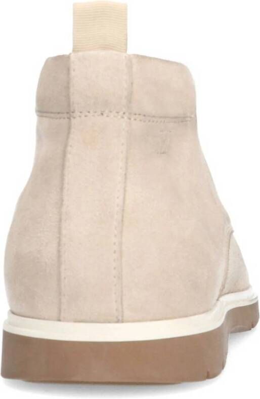 Manfield suède veterboots beige