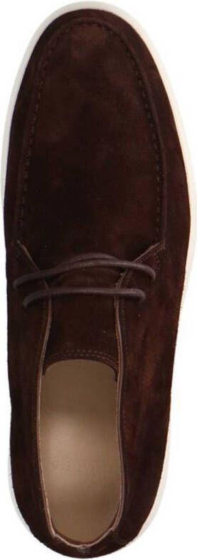 Manfield suède veterboots bruin