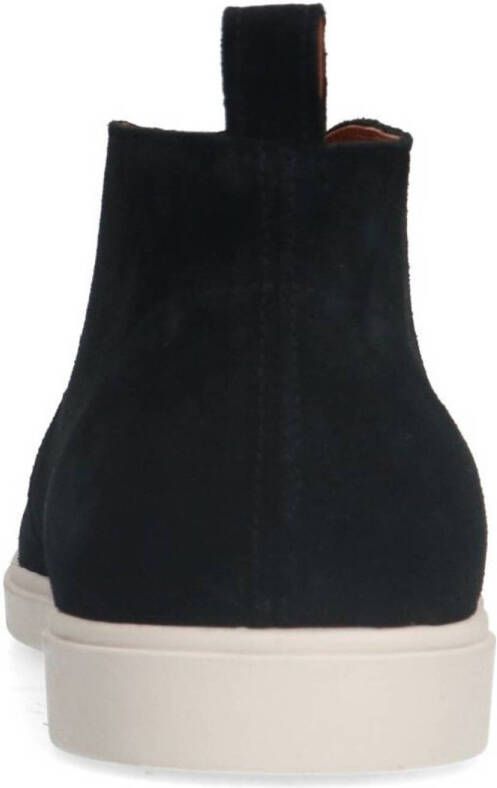 Manfield suède veterboots zwart