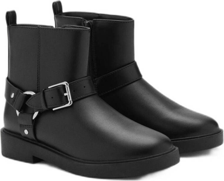 Mango Kids bikerboots zwart