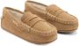 Mango Kids gevoerde suède mocassins camel - Thumbnail 3