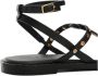 Mango Kids leren sandalen met studs zwart Jongens Leer Effen 40 - Thumbnail 3