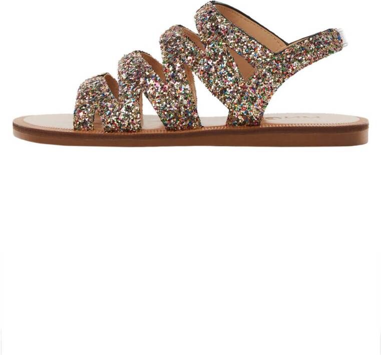 Mango Kids sandalen roze glitter