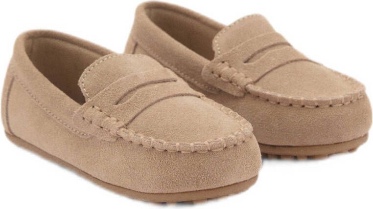 Mango Kids suède mocassins camel