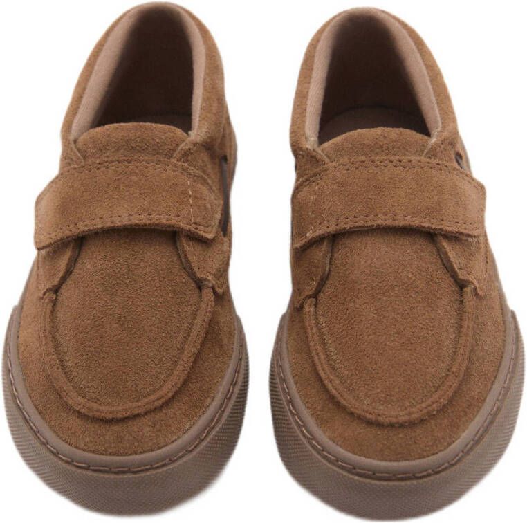 Mango Kids suède sneakers cognac