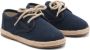 Mango Kids suède veterschoenen donkerblauw - Thumbnail 2