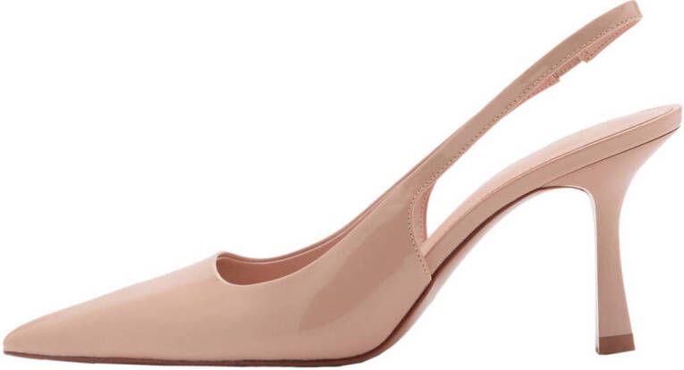 Mango lak slingback pumps beige