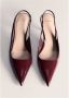 Mango lak slingback pumps bordeaux - Thumbnail 3