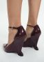 Mango lakleren pumps donkerrood - Thumbnail 2